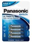 Panasonic Elem, AAA mikro, 4 db, PANASONIC "Evolta (LR03EGE-4BP/LR03EGE/4BP) - eztkapdki