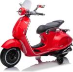 Beneo Vespa 946 elektromos motorkerékpár hátramenettel is, piros, segédkerekekkel (VESPA_946_RED)