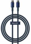 Baseus Cable USB-C to USB-C Baseus Tungsten Gold, 100W, 1m (blue) (P10319800321-03) - wincity