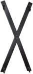 ZADO - Set de fixare la perete tip cruce Sf. Andrei (negru) (20500641000)