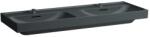 Laufen MEDA Dupla mosdó, 130 cm, 3 csaplyukkal, Graphite matt H8141127581081 (H8141127581081)
