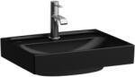 Laufen MEDA Kézmosó, 45 cm, csiszolt alsó felülettel, egy csaplyuk, középen, Fekete matt H8161117161041 (H8161117161041)