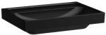 Laufen MEDA Mosdó, 65 cm, csiszolt alsó felülettel, túlfolyónyílás nélkül, csaplyuk nélkül, Fekete matt H8161147161121 (H8161147161121)