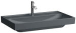 Laufen MEDA Mosdó, 80 cm, csiszolt alsó felülettel, túlfolyónyílás nélkül, egy csaplyukkal, Graphite matt H8161177581111 (H8161177581111)