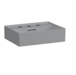 Laufen Kartell LAUFEN Mosdótál, alsó felülete csiszolt, 3 csaplyukkal, Matt szürke H8183307591081 (H8183307591081)