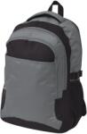 vidaXL 40 literes iskolai hátizsák fekete és szürke (91111)