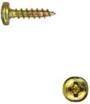  D-fejű faforgácslapcsavar 4x16 PZ TM, sárgára horg