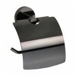 Bemeta Hematit fali WC-papírtartó 140x155x80 mm, fényes fekete 159112012 (159112012)