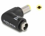 Delock Adaptor alimentare DC 5.5 x 2.5mm T-M Unghi 90 grade, Delock 80795 (80795)