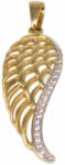 Ékszershop Bicolor köves angyalszárny arany medál (1281282)