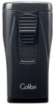 Colibri Monaco Metallic Black hármas piramis lángú szúrólángos szivar öngyújtó - fekete (C-LI880T5)