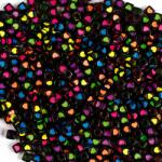 Playbox PlayBox: Fekete műanyag szívecskés gyöngy szett 300db-os (2471481) - jatekshop