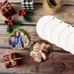 Deconline Customs Egyedi fényképes Akril karácsonyfa dísz 8 cm HD Fotóminőségű (DO11930)