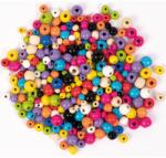Playbox PlayBox: Színes henger alakú fa gyöngyök különböző méretben 300db-os csomag (2470899) - jatekshop
