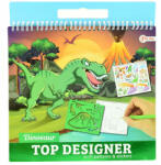 Toi-Toys Dinoszauruszos rajzoló szett sablonnal és matricákkal
