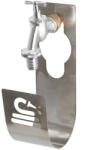 Esschert Design Csapra akasztható fém tömlőtartó, slag tartó, 25 x 12 cm (TG355)