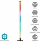 Nedis WIFILD20RGBW - Padlófény | Wi-Fi | Cső | 180 lm | RGBIC / Melegtől hideg fehérig | 2700 - 6500 K | 10 W | Fém