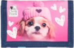 DERFORM Cleo and Frank pénztárca, 12x8cm, CF42, kutyás, rószaszín (DFM-PFCF42)