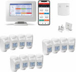 Honeywell Home Evohome ATP931GM4052, inteligent, Wi-Fi, kit control 12 radiatoare (ATP931GM4052+12HR93EE)