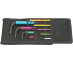 Wera 022639 Inbus dugókulcsok 950/9 Hex-Plus Multicolour Imperial 1, inch, BlackLaser (9 darabos készlet)