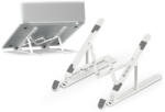 DEVIA univerzális asztali tablet/laptop tartóállvány max. 16 méretű készülékekhez - Devia Smart Series Multi-function Folding Plastic Stand For Tablet/Laptop - fehér