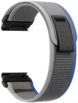 Ricardo Curea QuickFit 22 mm, nailon, albastru-gri, velcro (Garmin Fenix 7/6/5, Epix 2, MARQ 2 etc. )