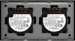 Luxion Intrerupator 2 x Triplu cu Touch din Sticla LUXION Negru (LX-ST-301/301-B)