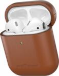 AlzaGuard Genuine Leather AirPods 1 & 2 tok, barna (AGD-ACL6C)