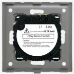 Luxion Intrerupator Simplu Cap Scara cu Touch din Sticla si Rama de Aluminiu LUXION RF433 Auriu (LX-MT-R102A-G)