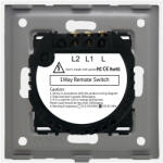 Luxion Intrerupator Dublu cu Touch din Sticla si Rama de Aluminiu LUXION RF433 Auriu (LX-MT-R201A-G)