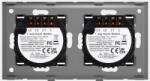 Luxion Intrerupator 2 x Triplu cu Touch din Sticla LUXION Alb (LX-ST-301/301-W)