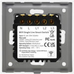 Luxion Intrerupator Triplu Wi-Fi cu Touch din Sticla si Rama de Aluminiu LUXION Auriu (LX-WT2-301A-G)