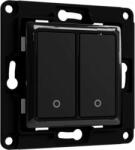 Shelly Wall Switch 2 kettős fali kapcsoló - Fekete (SHELLY WALL SWITCH 2XBTN BLACK)