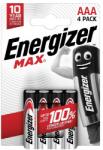 Energizer Elem mikro ENERGIZER "Max" AAA 4 db-os NZAX6O18 (NZAX6O18)