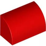 LEGO® 37352c5 - LEGO piros kocka 1 x 2 x 1 méretű sima, íves tetővel (37352c5)