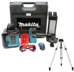 Makita SKR200Z Önbeálló forgófejes szintező lézer + Makita lézer állvány 1650mm (P-81088) (SKR200Z+P-81088)