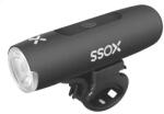 XOSS XL-400 alu első lámpa 1db Power LED, 400 lumen, USB-ről tölthető, fekete