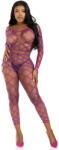 Leg Avenue Net Crop Top & Footless Tights 89325 Violet