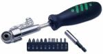 Laser Tools LAS-2517 3: 1-ben 90°-os bitbehajtó + 10 db 1/4"-os bit + adapter (LAS-2517)