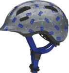 ABUS Smiley 2.1 gyerek kerékpáros sisak - szürke/kék maszk mintás