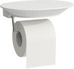 Laufen THE NEW CLASSIC Kerámia WC-papír tartó, krómozott tartórúddal, Fehér H8738537570001 (H8738537570001)