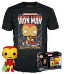 Funko Pop! & Tee : Marvel - Iron Man Vinyl Figure - T-Schirt L