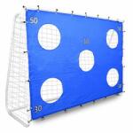 Chomik Poarta de fotbal pentru gradina, Chomik, de antrenament, plasa cu tinta, albastra, 240x85x170 cm (TIS7420)