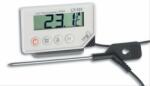 AV Electronics Laborhőmérő, állítható hőfok riasztás, hőmérséklet érzékelő szonda