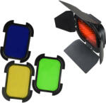 Godox Színes Vaku Fényterelő Szűrő Kit -RGB Speedlight Barndoor Rendszervakuhoz