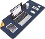 BUBM Mouse Pad Protectie Birou, 90 x 45 cm, Bumb Desktop Pad XL, Impermeabil, Albastru + Galben (TD-BGZD-RL-BLUE) Mouse pad