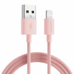 JOYROOM USB - Lightning Macaron Kábel - 2m 2.4A - Pink (S-2030M13)
