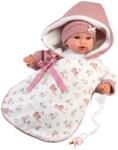 Llorens Llorens: Újszülött 36cm-es baba hanggal, hálózsákkal (63650) - jatekshop