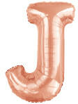 anagram Betű lufi 34" 86cm óriás Rosegold betű, J betű, (LUFI425483)
