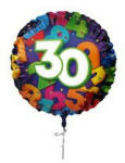  Szám, Számos lufi 18" 45cm - 30-as lufi, 406030 (LUFI994843)